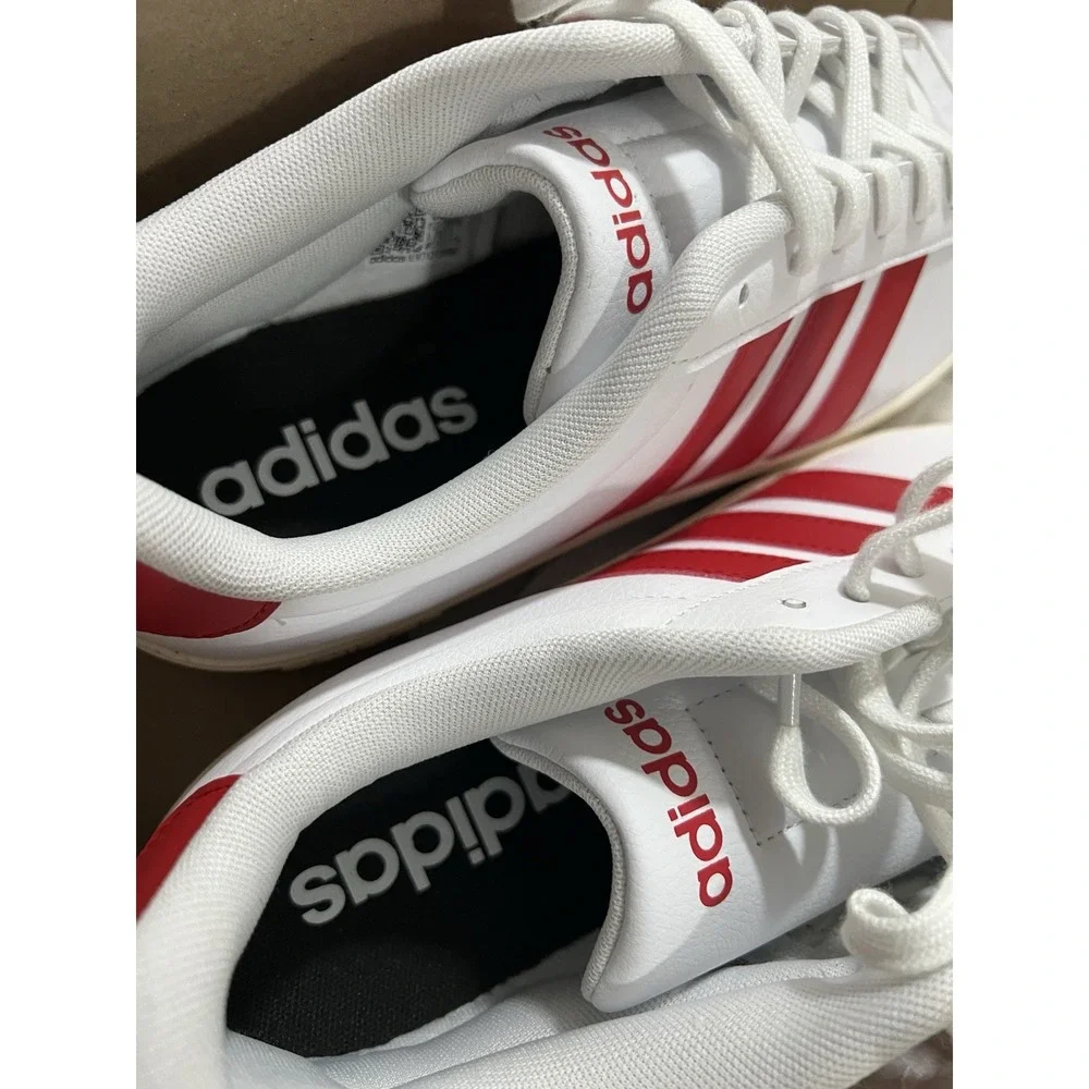 Adidas Streettalk Lace Up Mens White Sneakers Casual Shoes JP8279 Size 10.5